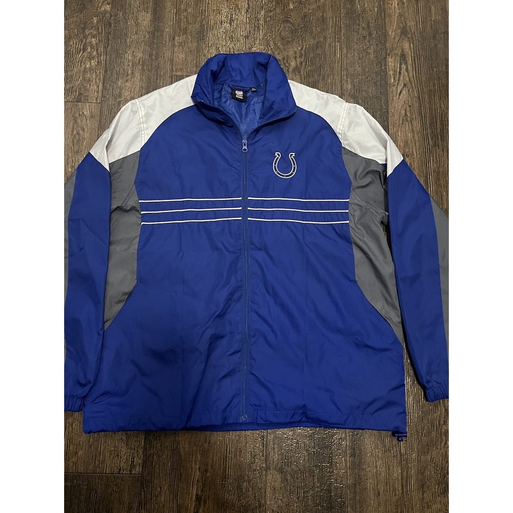 Indianapolis Colts NFL Jacket Full Zip Pullover Windbreaker‎ Fan Apparel